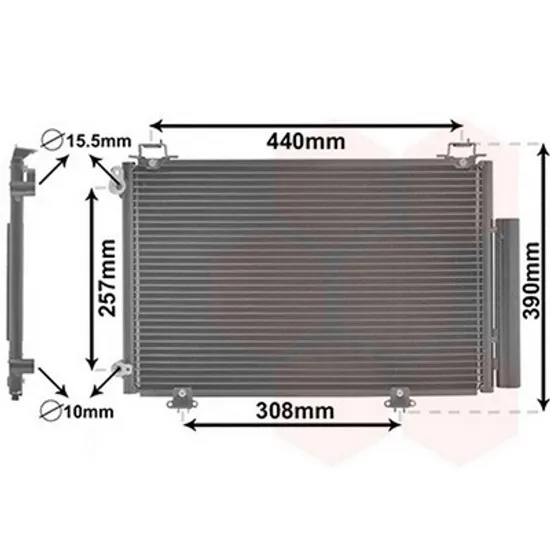 Radiator Aer Conditionat TOYOTA YARIS VERSO 1999->2005 Radiator aer conditionat 49,5x31 Perioada 1999 2000 2001 2002 2003 2004 2005