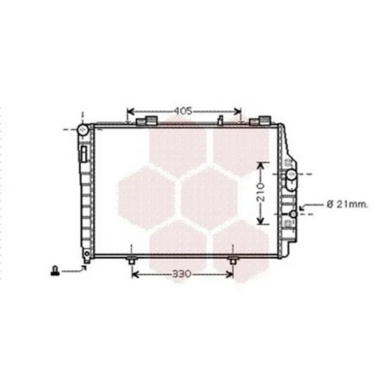 Radiator Motor MERCEDES CLK C208 1997->2003 Radiator 2.0-2.3 2000->> manuala /automata +/-AC 61x42 Perioada 1997 1998 1999 2000 2001 2002