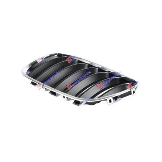 Grila Radiator BMW X5 E53 2000->2006 Grila radiator stanga, crom/negru, 03-> (E53 12.03-11.06) Perioada 2000 2001 2002 2003 2004