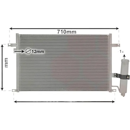 Radiator aer conditionat BMW X3 G01 2017-> xDrive 20 d 140KW 190CP , pentru motor B47 D20 A, B47 D20 B perioada 2017 2018,2019 2020