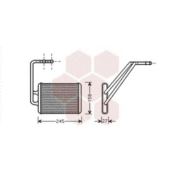 Radiator Incalzire HYUNDAI ELANTRA 2007->2011 Calorifer BEHR 215x150x16 2005->2007 Perioada 2005 2006 2007