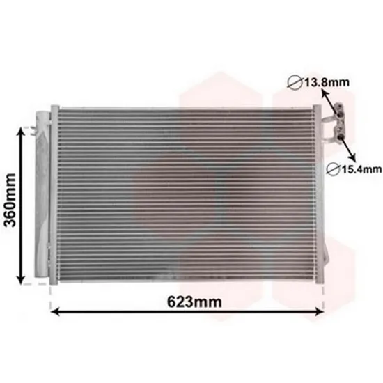 Radiator Aer Conditionat BMW 1 Coupe E82 2007->2012 Radiator aer conditionat 1,6-2,0-2,5,3,0 benzina 58,7x40 Perioada 2007 2008 2009 2010 2011 2012 2013