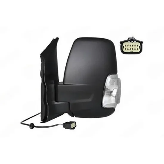 Oglinda FORD TRANSIT 2019-> Oglinda exterioara manuala scurt (cu semnal) (cu lampa pozitie 16W) STANGA Perioada 2019 2020 2021 2022 2023 2024