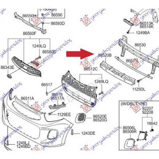 Absorbant Soc Bara KIA PICANTO 2011->2017 Absorbant soc bara fata (09.03-12.07) Perioada 2004 2005 2006 2007