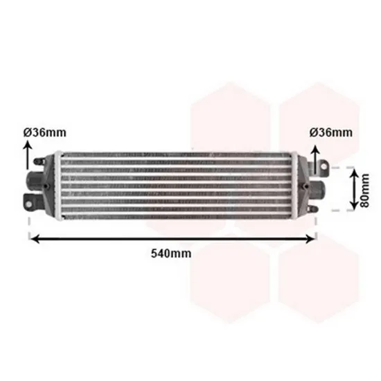 Intercooler FIAT PALIO 178 1996-> Radiator intercooler 1,3 JTD (41x115x40) 2003-> Perioada 1996 1997 1998 1999 2000 2001 2002 2003 2004
