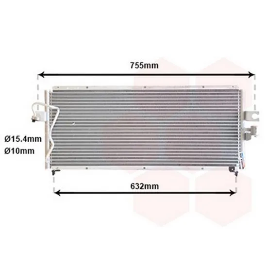 Radiator Aer Conditionat NISSAN ALMERA TINO 1998->2006 Radiator aer conditionat toate modelele 65 5x27 10/15mm Perioada 1995 1996 1997 1998 1999 2000