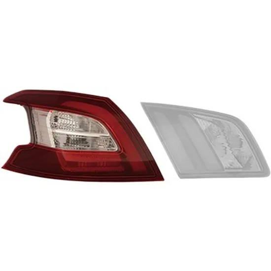 Lampa stop spate stanga PEUGEOT 308 2 2013->2021 perioada 2013 2014 2015 2016 2017 2018 2019 2020 2021 pana la an de fabricatie 2017, semnal transparent, exterior, cu bec LED