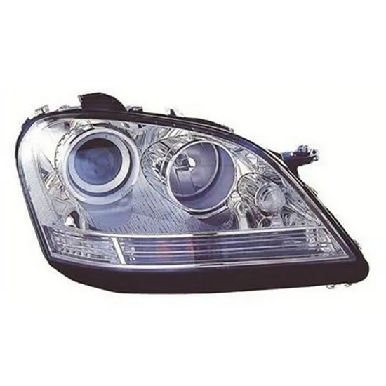 Far dreapta MERCEDES M-CLASS W164 2005->2011 perioada 2005 2006 2007 2008 2009 2010 2011 pana la an de fabricatie 07/2008, cu motor reglaj, semnal transparent, cu reglaj electric, cu bec H7/H7