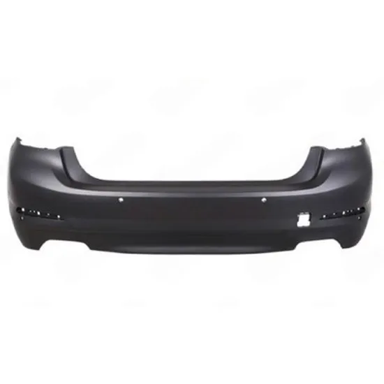 Bara Spate BMW 5 G30, F90 2016-> Bara spate pentru vopsit SEDAN (BASE LINE) (cu 2 gauri patrate esapament simplu) (cu 6 senzori parcare) Perioada 2016 2017 2018 2019 2020