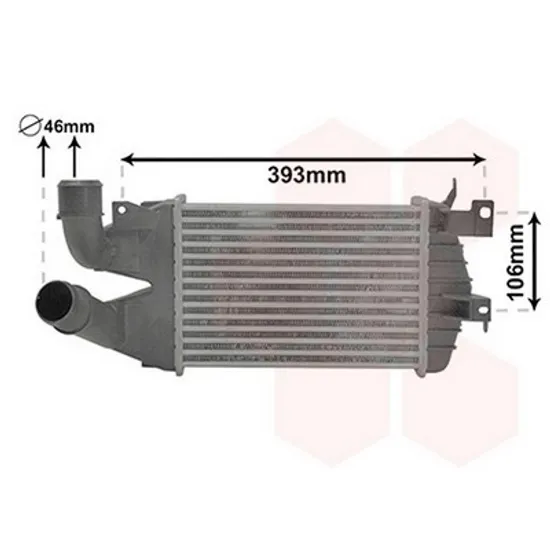 Intercooler OPEL ASTRA H 2004->2014 Radiator intercooler 1,3 - 1,7 - 1,9CDTi 26x18x62 Perioada 2004 2005 2006 2007 2008 2009