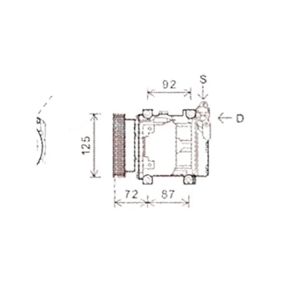 Compresor aer conditionat RENAULT DOKKER 2011-> pentru 1.5 dCi 4x4, perioada 2011 2012 2013 2014 2015 2016