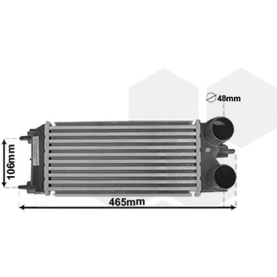 Intercooler FORD KA KA+ 2014-> 1.5 TDCi 70KW 95CP , pentru motor perioada 2018 2019,2020,2021,2022 2023