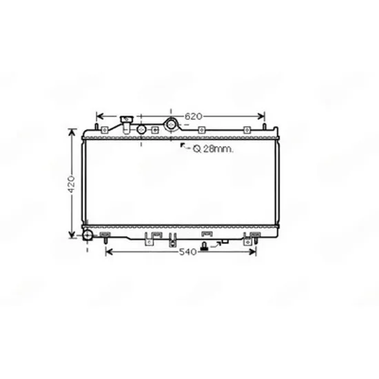 Radiator Motor SUBARU LEGACY 5 2009->2014 Radiator apa motor 2.0 diesel (340x685x25) Perioada 2009 2010 2011 2012 2013 2014