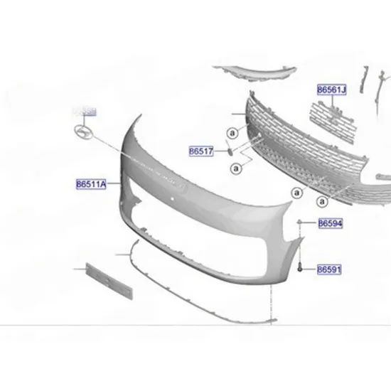 Emblema HYUNDAI STARIA 2025-> Emblema fata (O) Perioada 2025