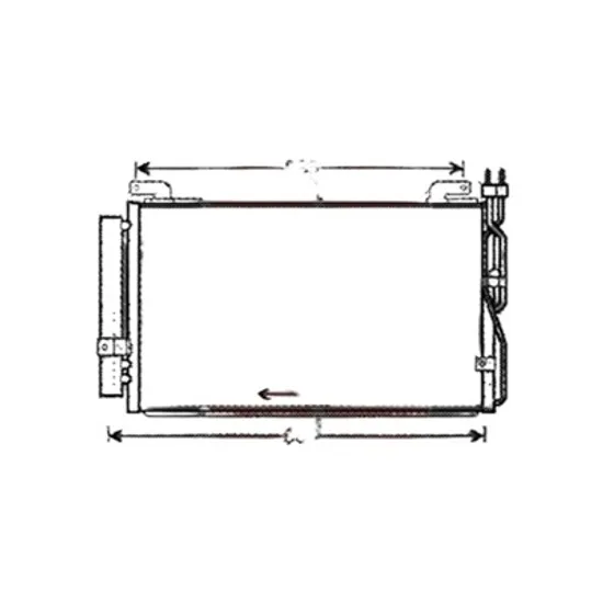 Radiator aer conditionat CHEVROLET CRUZE J300 2009-> pentru 1.8, perioada 2009 2010 2011 2012 2013 2014