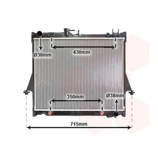 Radiator Motor ISUZU D-MAX 1 2002->2012 Radiator apa pentru (47,5x59x2,5) CV automata 2.5 - 3.0DiTD Perioada 2002 2003 2004 2005 2006 2007 2008 2009 2010 2011 2012