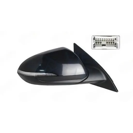 Oglinda HYUNDAI i30 2017-> Oglinda exterioara electrica cu incalzire cu rabatare electrica cu memorie pentru vopsit (cu semnal si senzor banda) (14pin) DREAPTA Perioada 2017 2018 2019 2020