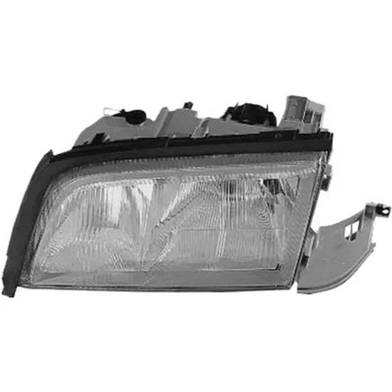 Far dreapta MERCEDES C-CLASS W202 1993->2000 perioada 1993 1994 1995 1996 1997 1998 1999 2000 de la an de fabricatie 10/1996, fara motor reglaj, cu reglaj, cu bec H7/H1/H1