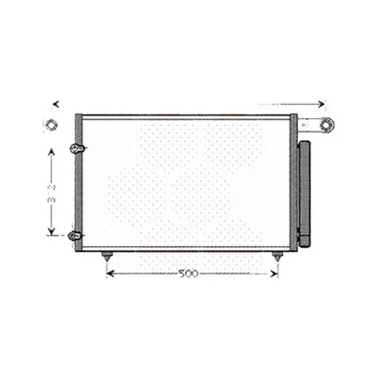 Radiator aer conditionat FORD KUGA 2 2012->2019 2.0 TDCi 85KW 115CP , pentru motor perioada 2013 2014,2015,2016,2017 2018