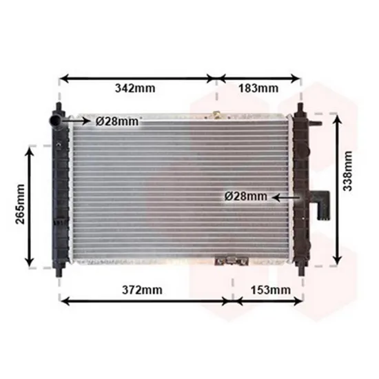 Radiator Motor DAEWOO MATIZ 1998->2010 Radiator apa pentru 0,8 6V - 1,0 8V cu/fara aer conditionat (45,8x29,5x18) Perioada 1998 1999 2000 2001 2002 2003 2004 2005 2006