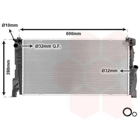 Radiator Motor MINI COUNTRYMAN F60 2016-> Radiator apa 1.5 (216i/218i) benzina MANUAL-AUTO (680x350x26) Perioada 2016 2017 2018 2019 2020 2021 2022
