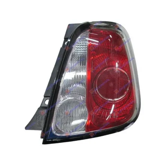 Stop Spate FIAT 500 2007-> Lampa spate (SPORT) (ornament negru ) (E) dreapta Perioada 2007 2008 2009 2010 2011 2012 2013 2014 2015