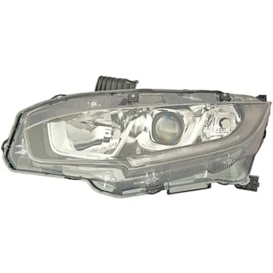 Far dreapta HONDA CIVIC 10 2015-> perioada 2015 2016 2017 2018 2019 2020 cu motor electric, cu reglaj electric, cu reglaj electric, cu lumina de zi, cu bec H11, cu bec HB3, cu bec LED, cu bec WY21W,