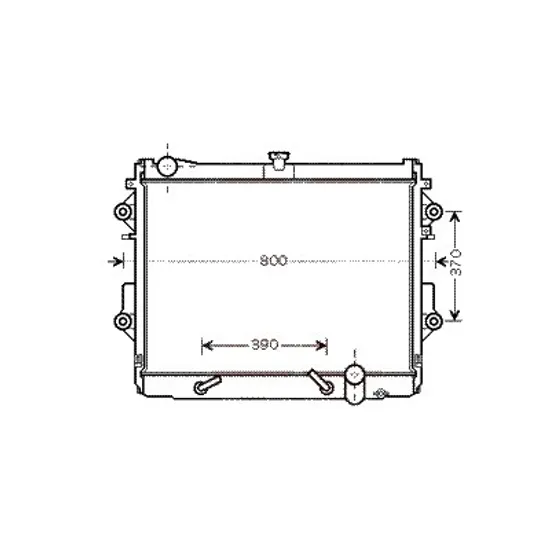 Radiator apa LEXUS LX 2007->2020 570 282KW 384CP , pentru motor 3UR-FE perioada 2007 2008,2009,2010,2011 2012
