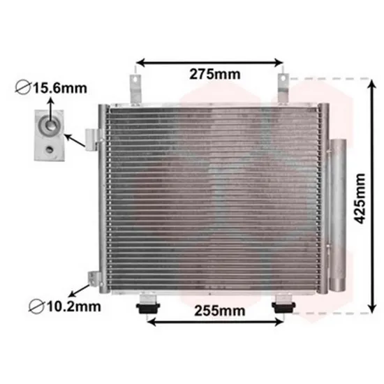 Radiator Aer Conditionat NISSAN PIXO 2009-> Radiator aer conditionat Perioada 2009 2010 2011 2012 2013 2014 2015