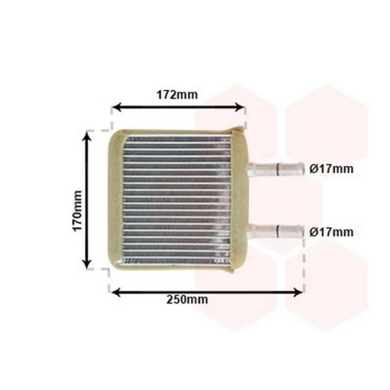 Radiator Incalzire HYUNDAI ATOS 1997->2015 Calorifer BEHR 140x165x26 Perioada 1998 1999 2000 2001 2002