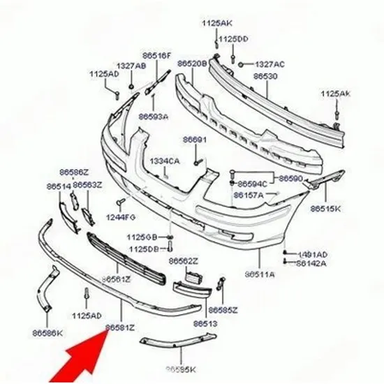 Spoiler Bara fata HYUNDAI MATRIX 2001-> Spoiler Bara fata 2006- (O) Perioada 2006 2007 2008