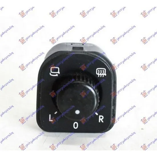 Buton oglinda SKODA SUPERB 1 2001->2008 Comutator oglinda cu rabatare electrica 6 pini Perioada 2002 2003 2004 2005 2006 2007 2008