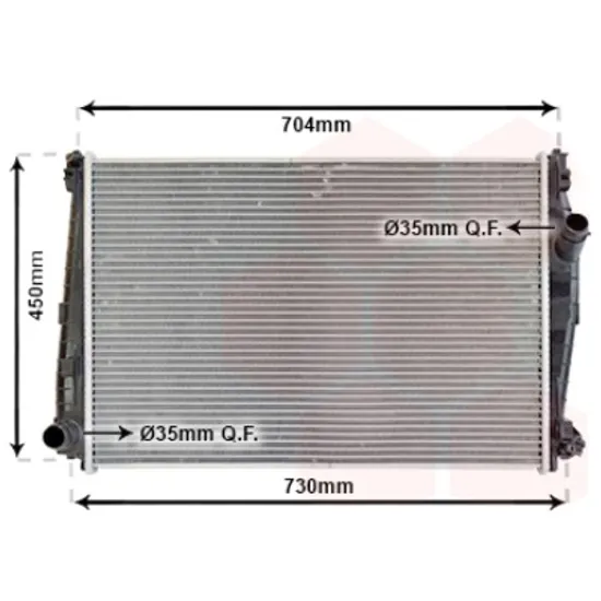 Radiator apa ALFA ROMEO 159 2005->2011 pentru 1.9 JTS, perioada 2005 2006 2007 2008 2009 2010 2011