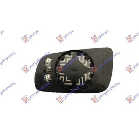 Sticla Oglinda VW GOLF 4 1997->2005 Geam oglinda exterioara dreapta, mic, cu incalzire, cu suport, tenta albastra Perioada 1997 1998 1999 2000 2001 2002 2003 2004 2005