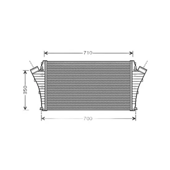 Intercooler OPEL VECTRA C 2002->2008 Radiator intercooler 2,0 i 16V TUR - 2,2DTi 64x40x29 Perioada 2002 2003 2004 2005 2006 2007 2008