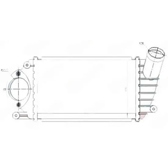 Intercooler VW LUPO 1998->2005 Radiator intercooler 1.2-1.4 TDi diesel (220x130x40) Perioada 1998 1999 2000 2001 2002 2003 2004 2005