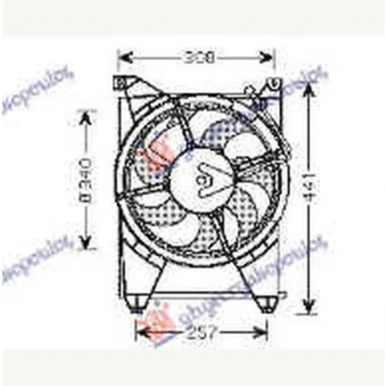 Ventilator Motor HYUNDAI SONATA 4 1998->2005 Electroventilator AC benzina 2001->2005 Perioada 1998 1999 2000 2001 2002 2003 2004 2005