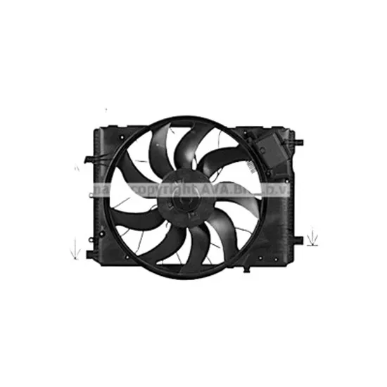 Ventilator motor MERCEDES E-CLASS W212 2009->2015 E 63 AMG 410KW 558CP , pentru motor M 157.981 perioada 2011 2012 2013 2014 2015 2016