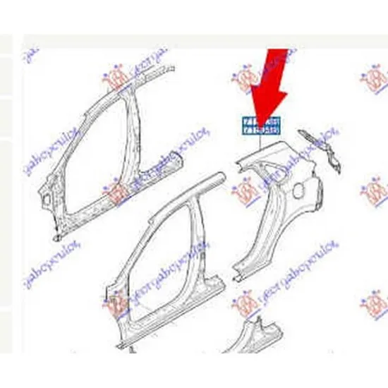 Aripa Spate HYUNDAI i30 2017-> Aripa spate hatchback original stanga Perioada 2017 2018 2019 2020 2021