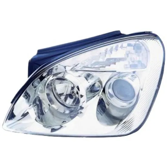 Far stanga KIA CARENS 2006->2013 perioada 2010 2011 2012 2013 2014 2015 fara motor reglaj, semnal transparent, cu reglaj electric, cu bec H7/H1