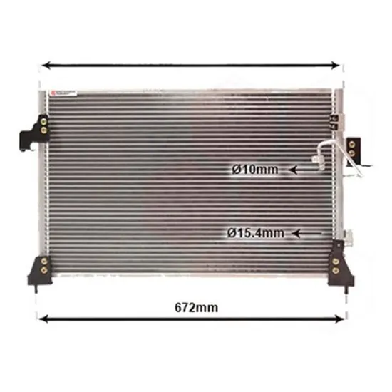 Radiator aer conditionat MITSUBISHI OUTLANDER 3 2012->2020 2.0 110KW 150CP , pentru motor 4J11 perioada 2012 2013,2014,2015,2016 2017