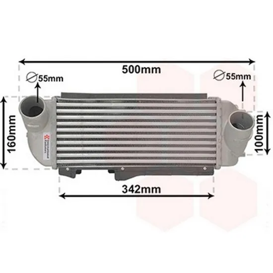 Intercooler HYUNDAI ix35 / TUCSON 2009-> Radiator intercooler 2.0 CRDI 350x146x90 Perioada 2010 2011 2012 2013 2014 2015 2016