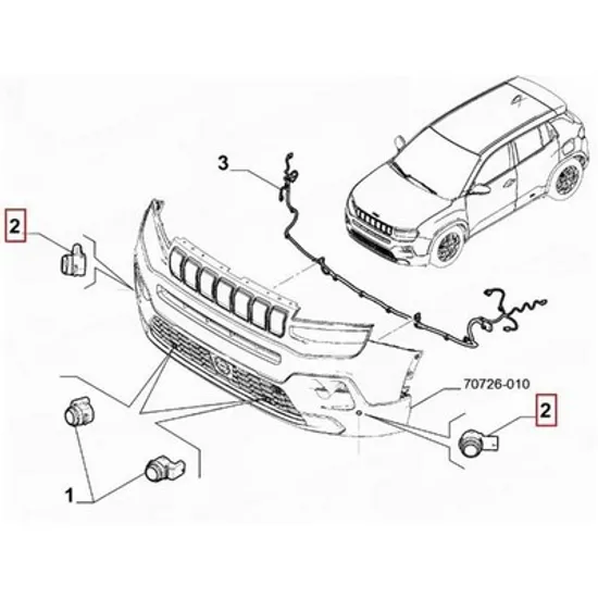 Senzor parcare LANCIA YPSILON 2024-> Senzor parcare (O) Perioada 2024 2025