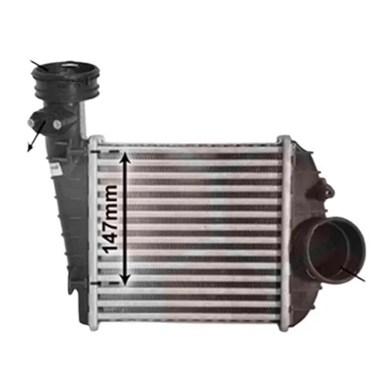 Intercooler VW PASSAT B5 2000->2005 pentru 2.5 TDI 4motion, perioada 2000 2001 2002 2003 2004 2005
