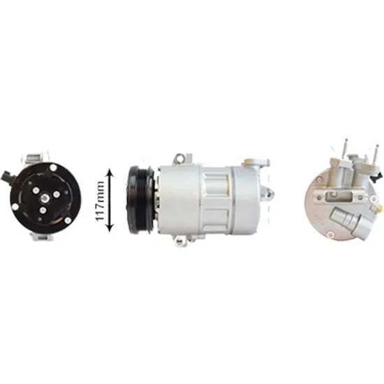 Compresor aer conditionat FORD FOCUS 3 2010->2019 pentru 2.0 ST, perioada 2012 2013 2014 2015 2016 2017