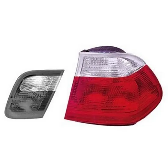 Stop Spate BMW 3 E46 1997->2005 Lampa spate exterioara dreapta, rosu/alb, fara soclu, ptr Sedan (E46 Sedan/Break 5.98-10.01) Perioada 1998 1999 2000 2001