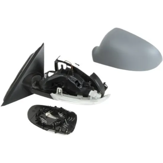 Oglinda exterioara stanga VW PASSAT B5 2000->2005 perioada 2000 2001 2002 2003 2004 2005 de la an de fabricatie 10/2003, cu semnal, prevopsit grund, cu incalzire