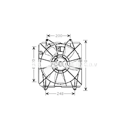 Ventilator motor HONDA CIVIC SEDAN 8 2005->2012 pentru 1.6, perioada 2005 2006 2007 2008 2009 2010