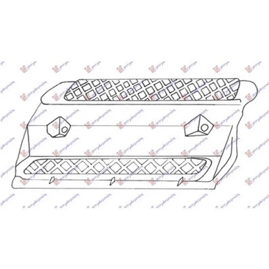 Grila Bara FIAT PUNTO 188 1999->2012 Grila in bara fata dreapta pt 3 usi (10.99-08.03) Perioada 1999 2000 2001 2002 2003
