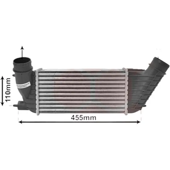 Intercooler CITROEN JUMPY 2007->2016 pentru 2.0 HDi 140, perioada 2007 2008 2009 2010 2011 2012 2013 2014 2015 2016